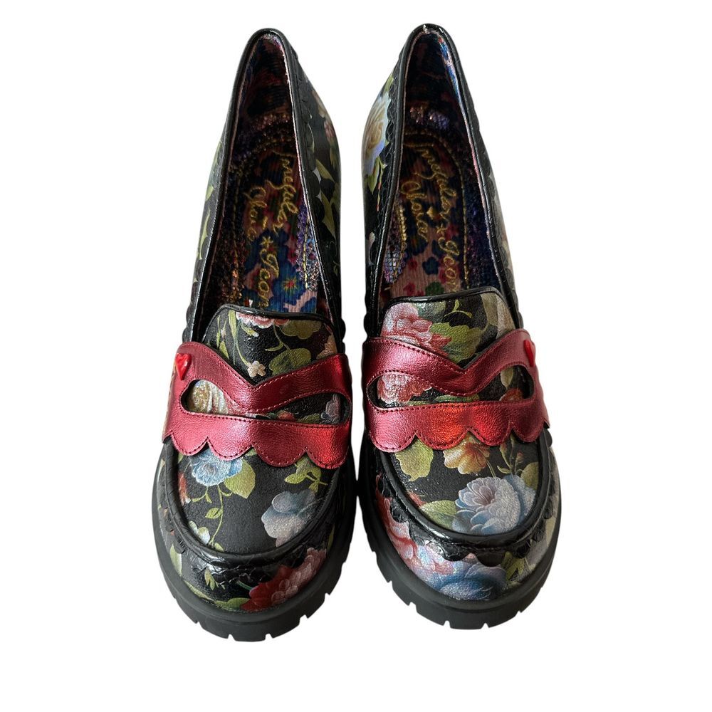 Irregular Choice Iconic Shoes Women Size 41 Floral Chunky Platform Rave New - Picture 4 of 9